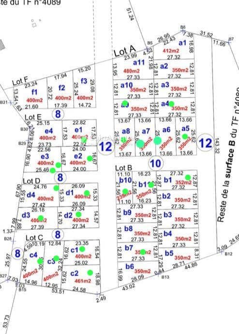 Terrain constructible de 400 m² avec électricité et formalités notariales incluses