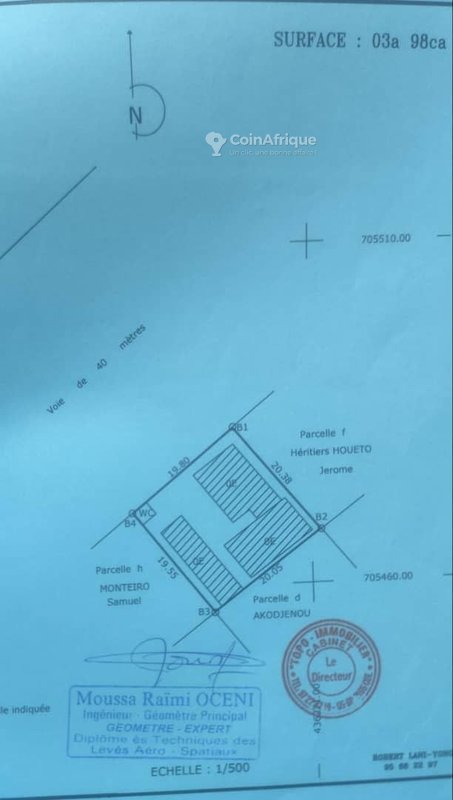 Terrain exceptionnel de 398 m² en plein centre-ville avec documents légaux complets