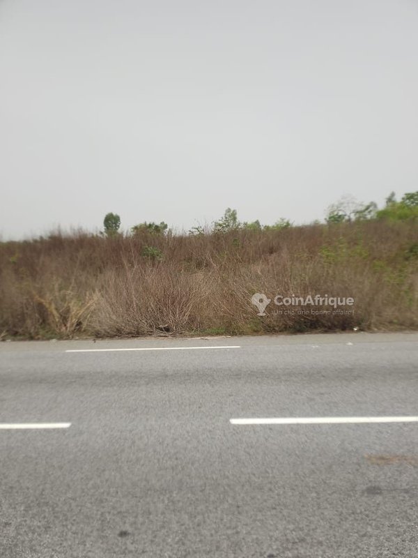 Terrain de 16 hectares en vente avec accès direct au goudron