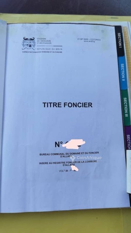 Terrain spacieux de 8290 m² avec titre foncier et électrification