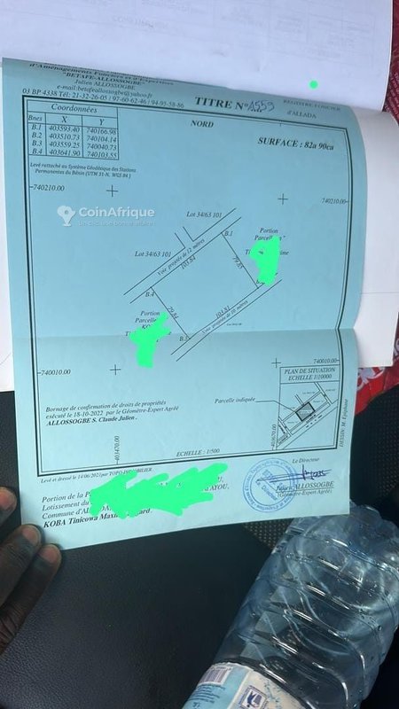 Terrain spacieux de 8290 m² avec titre foncier et électrification