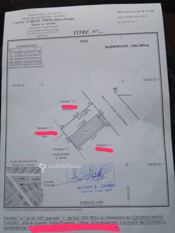 Terrain clôturé de 390 m² avec bâtisses existantes et revenus locatifs