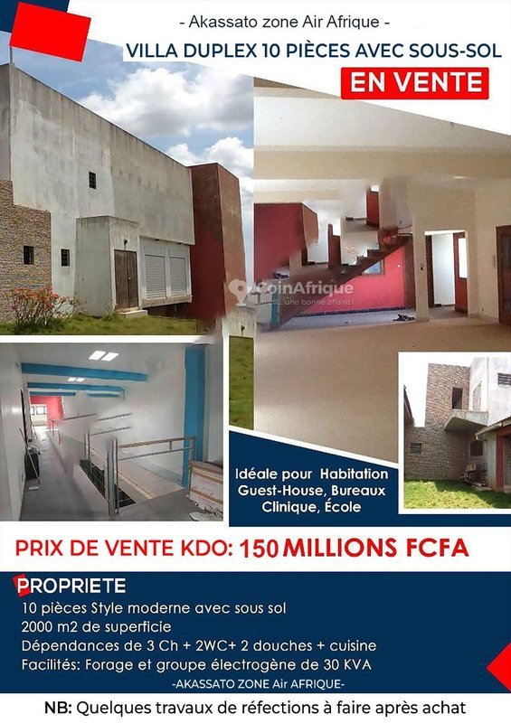 Immeuble spacieux de 10 pièces avec sous-sol et emplacement privilégié en angle de rue