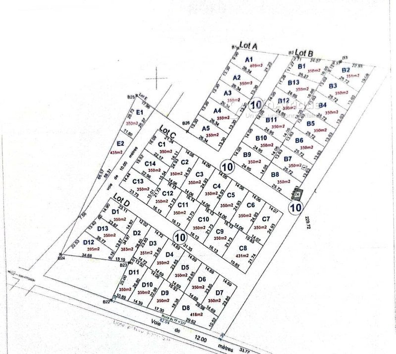 Terrain viabilisé de 350 m² avec titre foncier en zone électrifiée