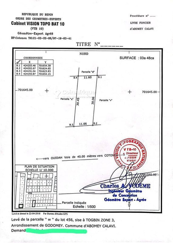 Terrain exceptionnel en bord de mer avec documents complets