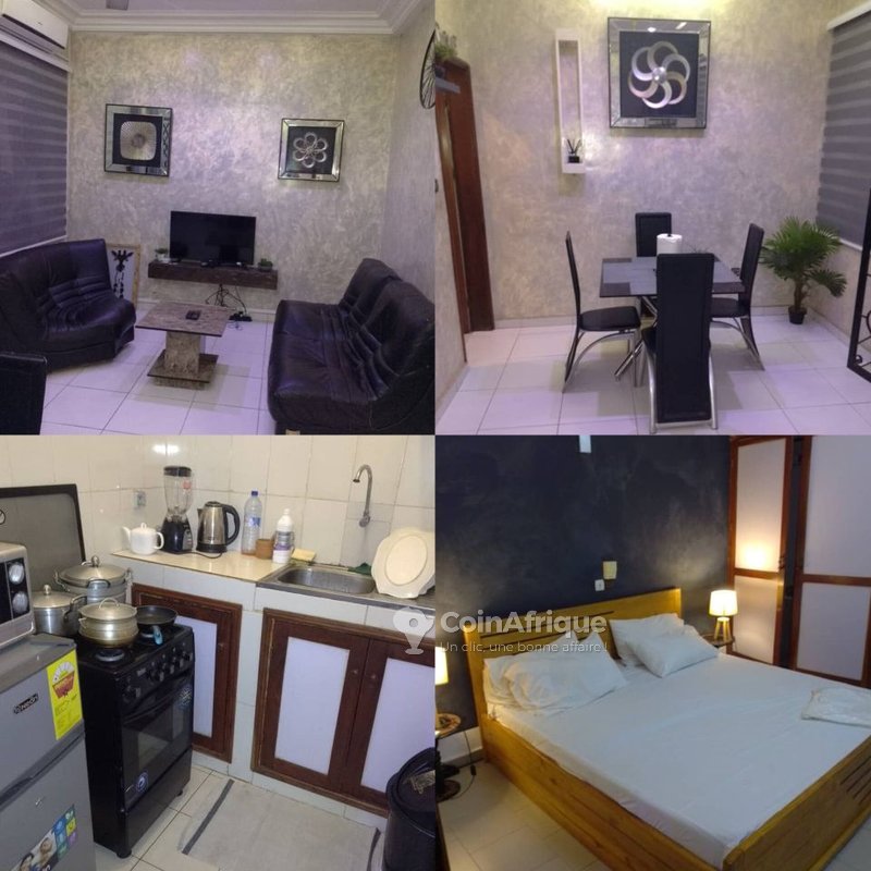 Appartement meublé d'une pièce avec climatisation et accès garage