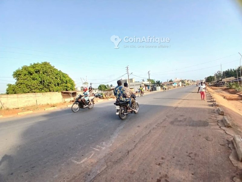 Terrain d'exception d'un hectare avec titre foncier personnel en bordure de voie inter-État