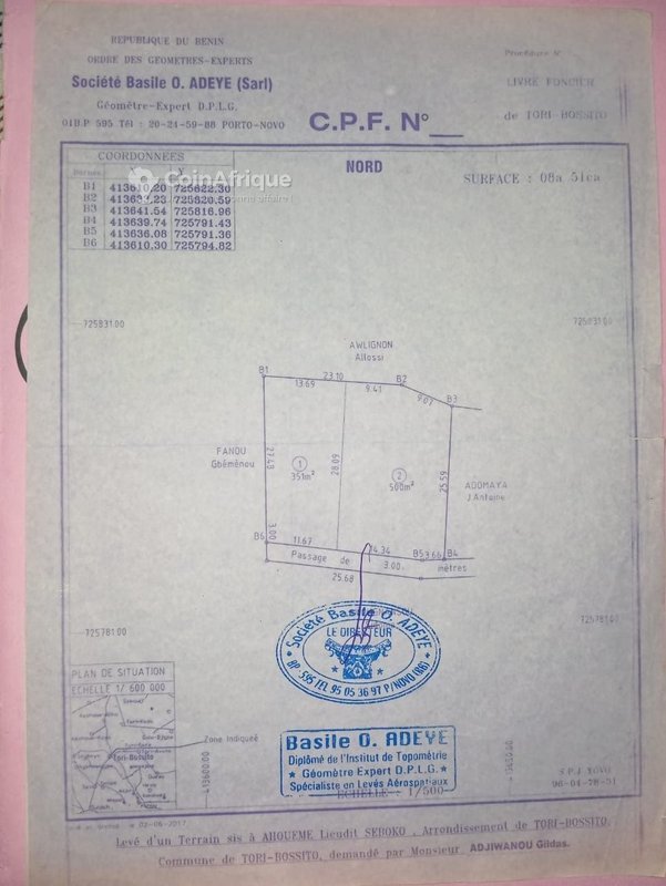 Terrain constructible en position privilégiée avec documents légaux complets