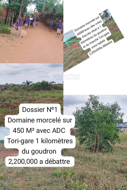 Terrain à vendre avec titre foncier et parcelle sécurisée