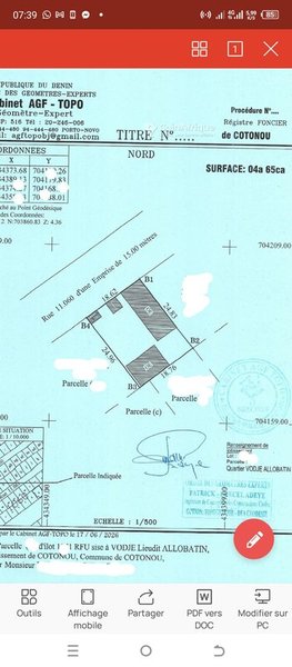 Terrain constructible de 465 m² avec papiers légaux complets