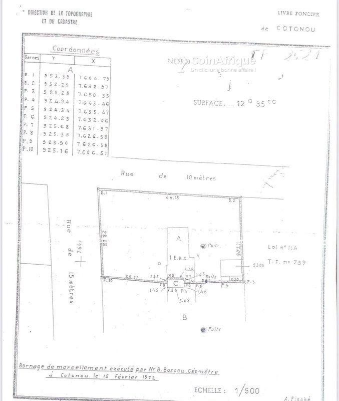 Terrain exceptionnel de 1235 m² avec revenu locatif et emplacement stratégique