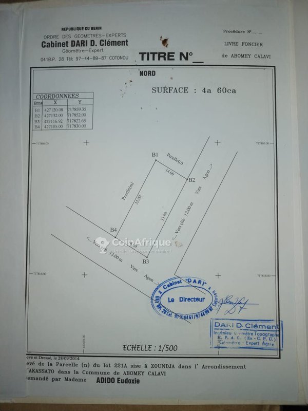 Terrain spacieux de 460 m² idéal pour construction