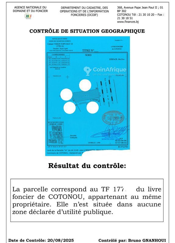 Immeuble locatif R+2 avec revenus locatifs mensuels garantis et titre foncier personnel