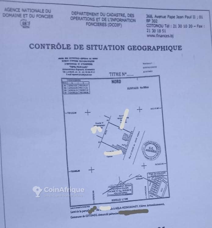 Terrain clôturé de 420 m² avec documents cadastraux complets - Prêt à construire