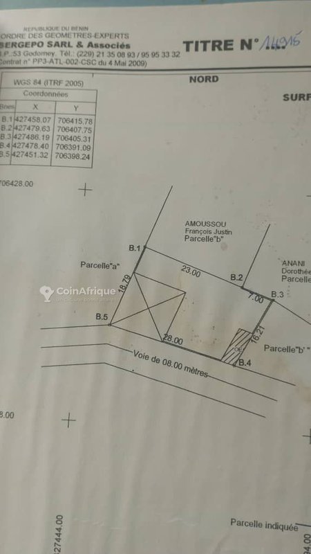 Terrain spacieux de 502 m² avec titre foncier personnel et accès facile
