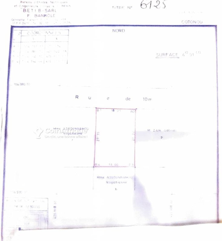 Terrain clôturé de 491 m² avec titre foncier personnel - Idéal pour tous projets