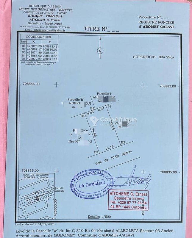 Terrain constructible de 329 m² avec documents à jour et accès pavé
