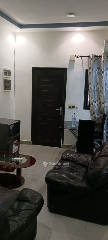 Appartement meublé d'une pièce avec climatisation et arrière-cour