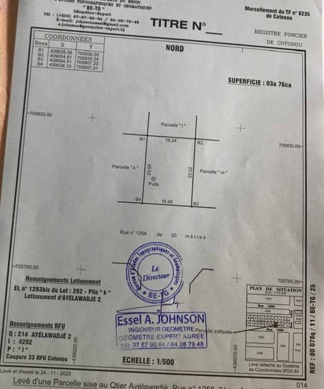 Parcelle clôturée prête pour construction immédiate sur 376 m²