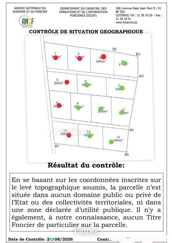Terrain spacieux de 500 m² avec documents légaux complets