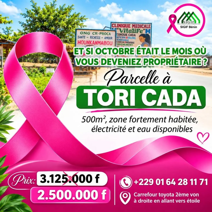 Terrain constructible de 500 m² avec eau et électricité disponibles