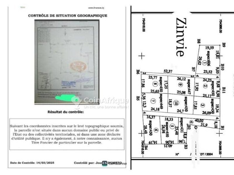Terrain spacieux de 450 m² sur terre ferme dans un quartier accessible et résidentiel