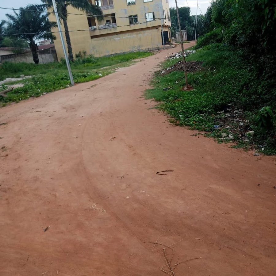 Terrain en angle de rue avec documents complets et domaine clôturé