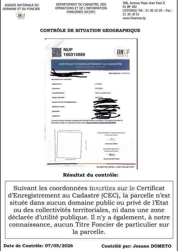 Terrain nu de 367 m² en zone résidentielle calme avec documents complets