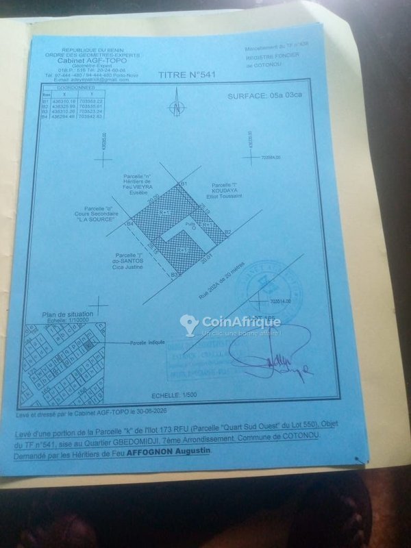 Terrain constructible avec immeuble R+1 à rénover - Emplacement stratégique en bord de voie