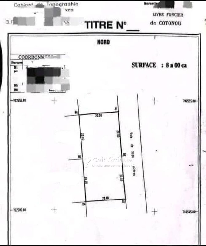 Terrain clôturé avec titre foncier - Opportunité exceptionnelle à Fidjrossè