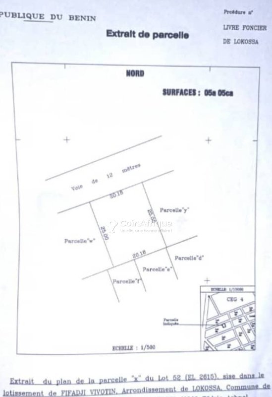 Terrain spacieux de 520 m² avec documents complets et emplacement stratégique