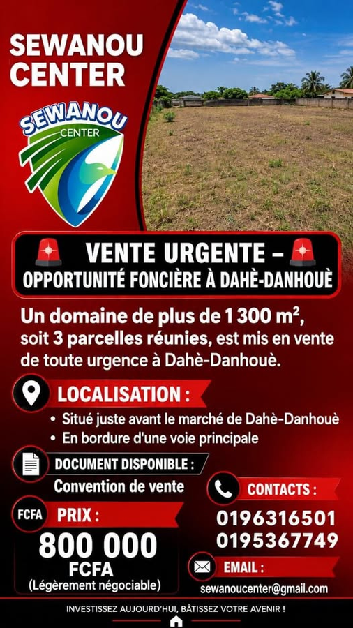 Terrain exceptionnel avec emplacement stratégique et potentiel touristique et résidentiel
