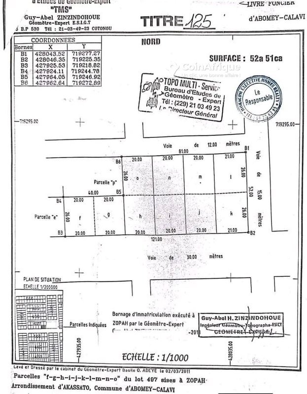 Terrain exceptionnel de 5251 m² en lotissement avec emplacement stratégique en angle de rue