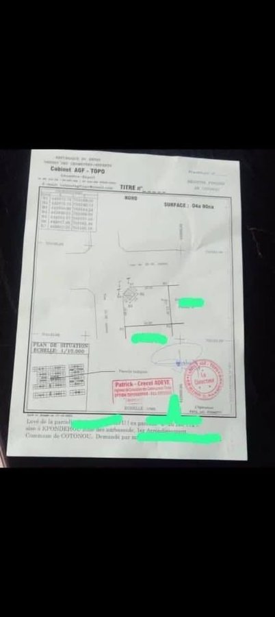 Terrain exceptionnel de 490m² avec documents complets et emplacement stratégique