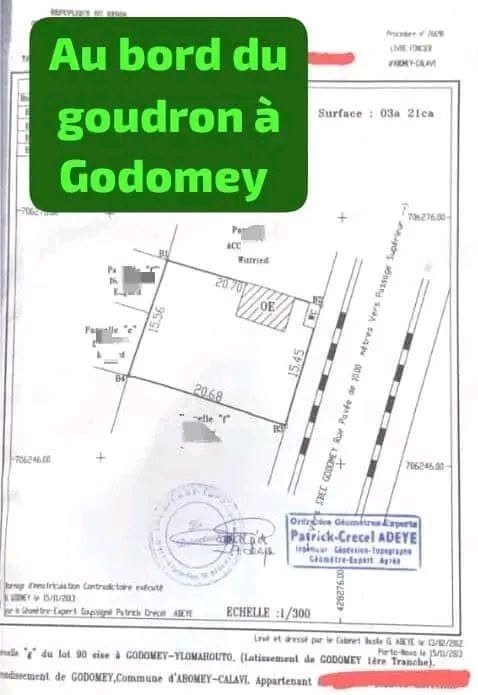 Terrain constructible de 321 m² avec titre foncier sécurisé