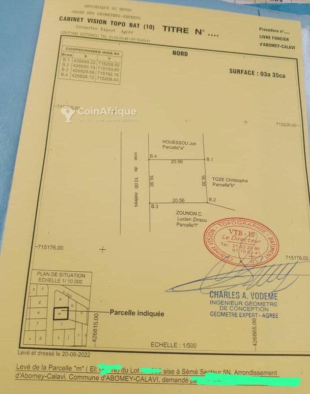 Terrain constructible avec maison de 2 chambres salon et accès privilégié aux commodités