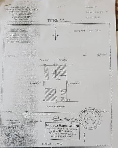 Terrain spacieux de 608 m² avec documents officiels et emplacement stratégique