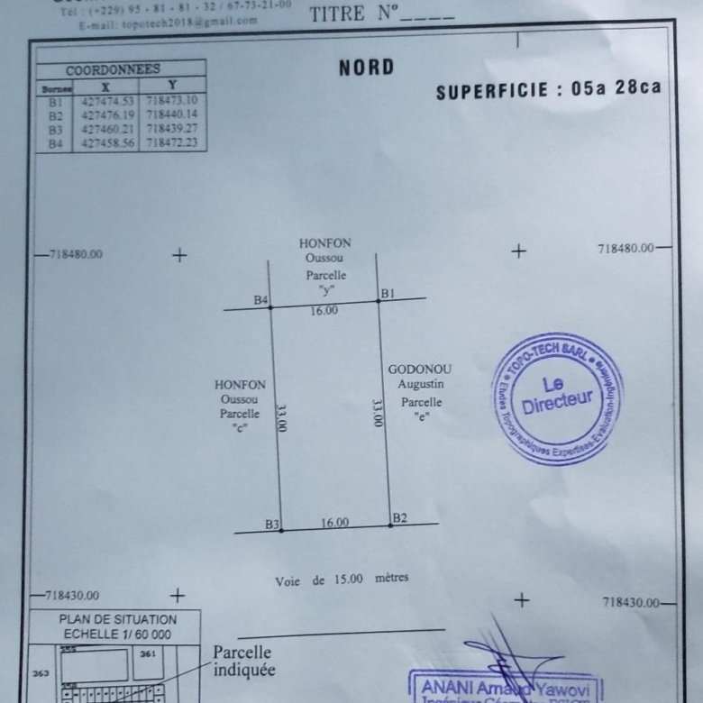Terrain spacieux de 528 m² avec titre foncier certifié