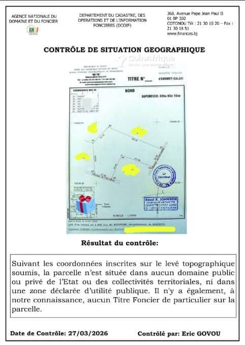 Terrain viabilisé de 500 m² avec documents légaux complets et emplacement stratégique