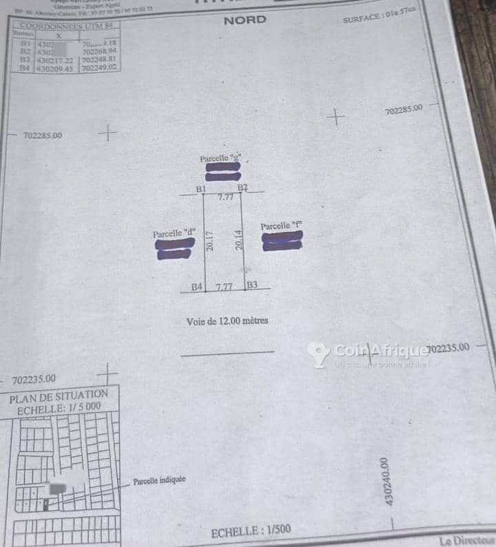Terrain spacieux de 642 m² avec titre foncier globale dans un domaine clôturé