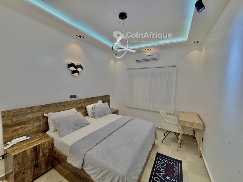 Appartement meublé d'une chambre avec équipements haut de gamme et gardiennage 24h/24