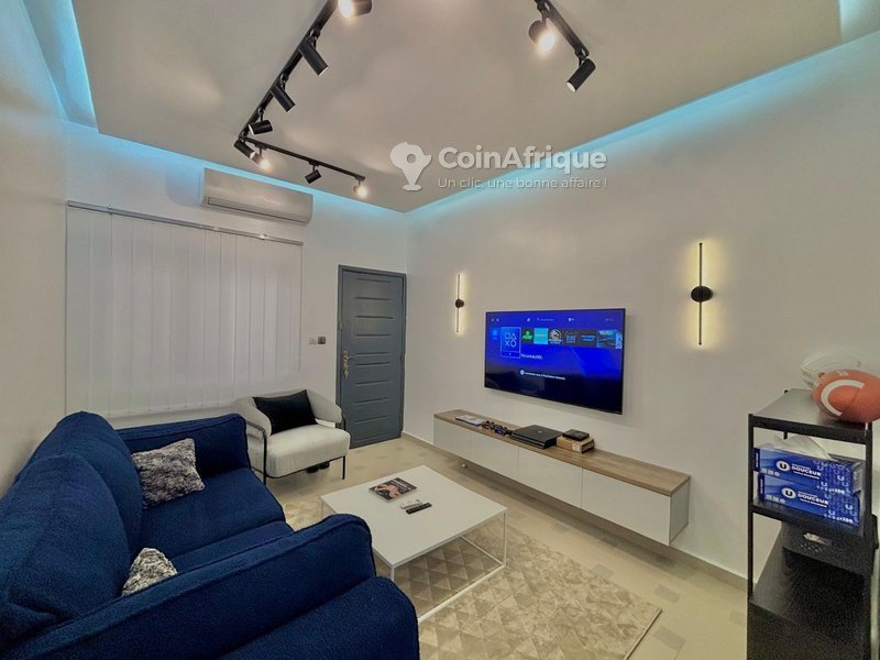 Appartement meublé d'une chambre avec équipements haut de gamme et gardiennage 24h/24