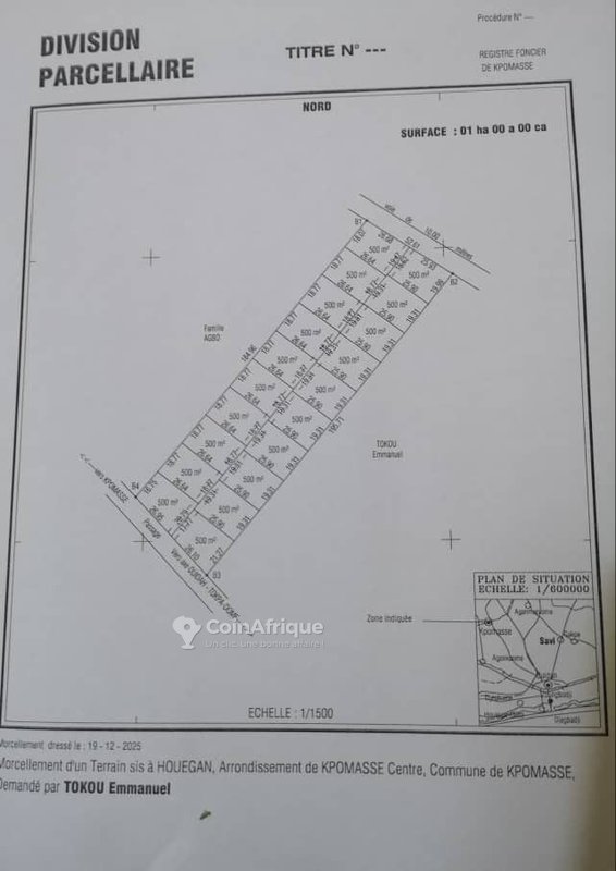 Terrain exceptionnel composé de 20 parcelles viabilisées à vendre