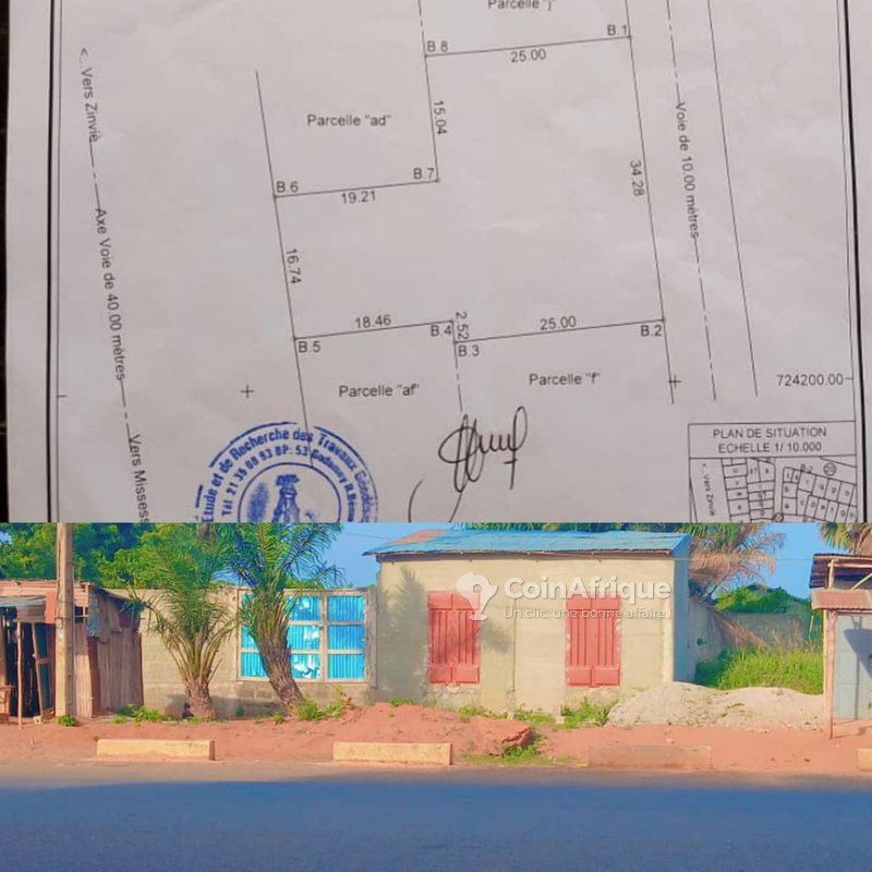 Terrain viabilisé de 1172 m² avec titre foncier et accès goudronné