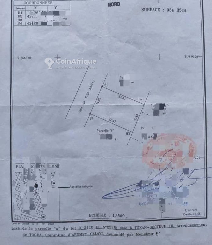 Terrain spacieux de 335 m² dans un quartier en plein développement