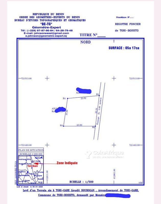 Terrain spacieux de 500 m² avec électricité et emplacement stratégique
