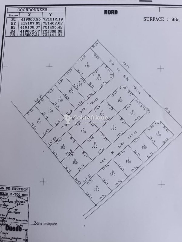 Terrain spacieux de 350m² idéalement situé à proximité des commodités